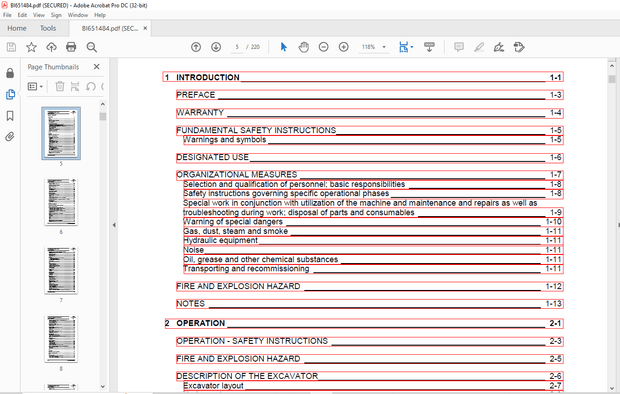 Cat Bucyrus RH 30F Hydraulic Excavator OPERATING INSTRUCTIONS MANUAL BI651484 – PDF DOWNLOAD