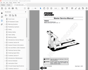 BT Prime-Mover PMX45 Electric Low Lift Pallet Truck Master Service Manual - PDF DOWNLOAD 