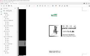 Heli G Series 1-1.8t Full free 3-stage mast lift System parts Manual – PDF DOWNLOAD