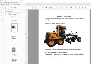 Hyundai HG130-3 Motor Grader Operation &amp; Maintenance Manual 2023 – PDF DOWNLOAD