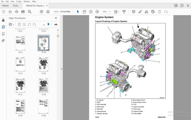 KOMATSU WA500-8E0 WHEEL LOADER SERVICE REPAIR WORKSHOP MANUAL SEN06755-08 - PDF DOWNLOAD
