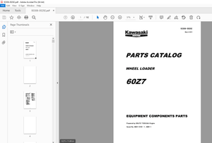Kawasaki 60Z7 Wheel Loader(Equipment Components Parts) DEUTZ TCD3.6L4 Engine Parts Manual - PDF 