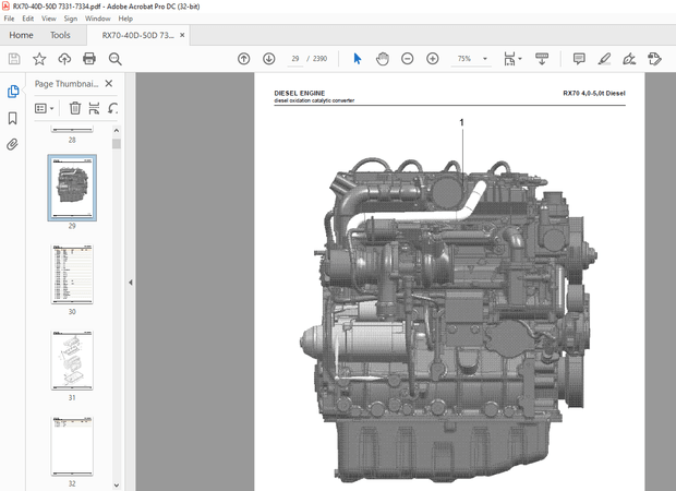 STILL STED Forklift RX70-40 RX70-45 RX70-50 RX70-50 600 Spare Parts List Manual – PDF DOWNLOAD