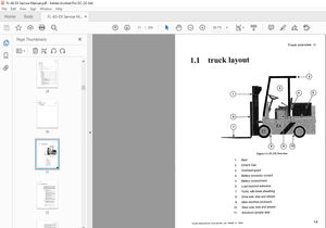 Landoll Drexel FL EX Series Explosion Proof Lift Truck Service &amp; Parts Maintenance Manual- 