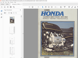 1975-1983 Honda Repair Maintenance Manual - PDF DOWNLOAD