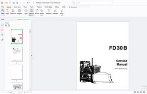 Fiatallis FD 30B Crawler Dozer Service Manual -PDF DOWNLOAD
