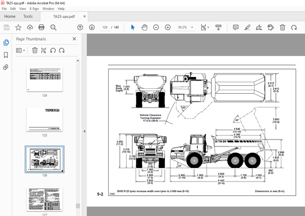 Terex TA25 Articulated Dump Truck Operation Safety Maintenance Manual 15500159 - PDF DOWNLOAD