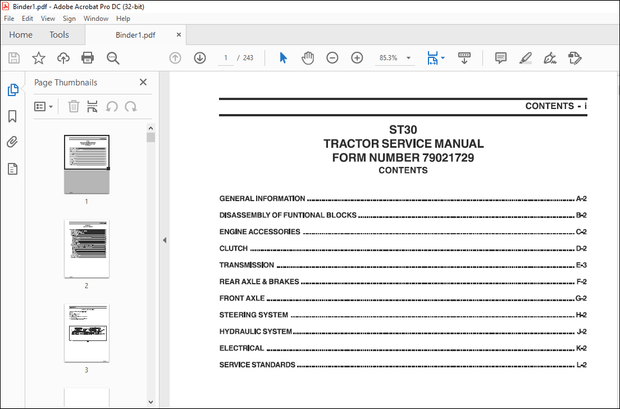 AGCO NA ST30 tractors Service Manual 79021729 – PDF DOWNLOAD