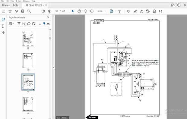 BT PRIME MOVER CSX10/20/30/40 Master Parts Manuals - PDF DOWNLOAD