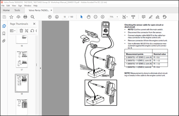 Volvo Penta TAD650VE- TAD760VE, TAD734GE Group 30 Workshop Manual_304495118 – PDF DOWNLOAD