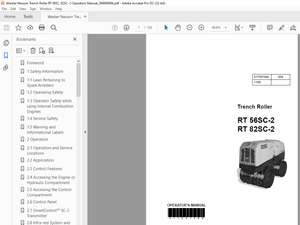 Wacker Neuson Trench Roller RT 56SC  82SC -2 Operators Manual_369808986 – PDF DOWNLOAD