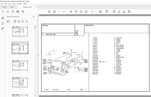 Laverda 3400 Agricultural Tractor Parts Manual – PDF DOWNLOAD