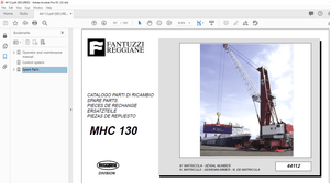 Fantuzzi Reggiane MHC 130 Mobile Harbour Cranes Operator &amp; Parts manual + User Manual – PDF DOWNLOAD