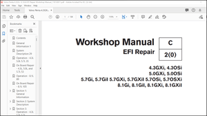 Volvo Penta 4.3GXi- 8.1GXil EFI Repair Workshop Manual_118130011 – PDF DOWNLOAD