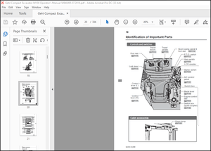 Gehl M100 Compact Excavator Operator’s Manual 50940495 – PDF DOWNLOAD