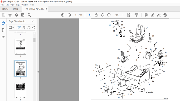 Gehl AL140 Articulated Loader Parts Manual 918256 – PDF DOWNLOAD