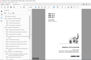 AMMANN ARX 12-2 ARX 16-2 ARX 20-2 ROULEAU TANDEM MANUEL D&#x27;UTILISATION - PDF