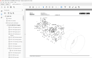 Ammann ARS 150 Single Drum Roller Parts Catalogue Manual 3009982 PDF