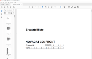 Pottinger Tractor NOVACAT 306 FRONT Ersatzteilliste Manual – PDF DOWNLOAD (German)