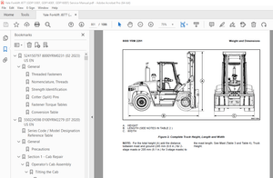 Yale Forklift J877 (GDP130EF, GDP140EF, GDP160EF) Service Manual PDF
