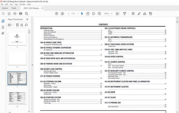 2006 Land Rover L322 Range Rover LHD Electrical Wiring Diagrams Manual – PDF DOWNLOAD