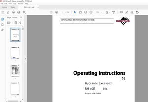 Cat Bucyrus RH40E Hydraulic Excavator OPERATING INSTRUCTIONS MANUAL BI651461 – PDF DOWNLOAD