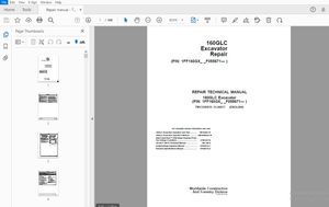 JOHN DEERE 160GLC EXCAVATOR REPAIR TECHNICAL MANUAL TM13349X19 - PDF DOWNLOAD