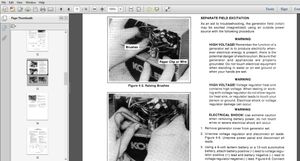 New Holland Kohler Models 2.25MBM 3.5MM 3.5MBM 5MM 5MBM Generators Service Manual