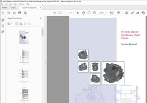 Sauer-Danfoss H1 45-53 Closed Circuit Axial Piston Pump Service Manual 918358 – PDF DOWNLOAD