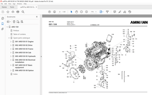 Ammann ARS 150 Single Drum Roller Parts Catalogue Manual 2403035 PDF