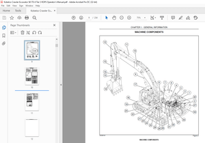 Kobelco SK170-8 Tier 3 ROPS Crawler Excavator Operator’s Manual – PDF DOWNLOAD