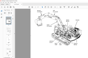 Hitachi Hydraulic Excavator UH103 Service Manual – PDF DOWNLOAD