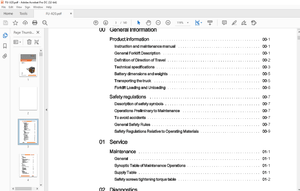 Still STED forklift FU-X20 Workshop Manual – PDF DOWNLOAD