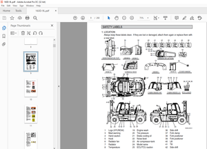 Hyundai Forklift 160D-9L, 180D-9B Diesel Truck Operator’s Manual 2023 - PDF DOWNLOAD