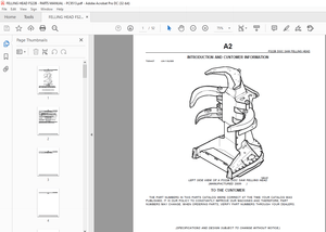 John Deere FS22B DISC SAW FELLING HEAD Parts Manual TW54437 - PDF DOWNLOAD