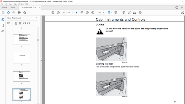 Peterbilt Truck 210-220 Operator&#x27;s Manual - PDF DOWNLOAD