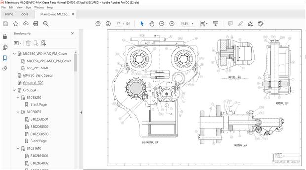 Manitowoc Crane MLC650 VPC-MAX Parts Manual – PDF DOWNLOAD