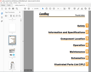 LEEBOY 8616B Conveyor Paver Operations, Service &amp; Parts Manual SN 101158 PDF DOWNLOAD