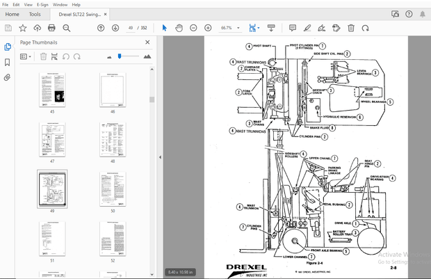 Drexel SLT22 SwingMast Service &amp; Parts Manual 22022-8 – PDF DOWNLOAD