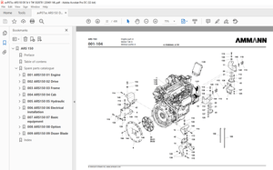 Ammann ARS 150 Single Drum Roller Parts Catalogue Manual 3028781 PDF
