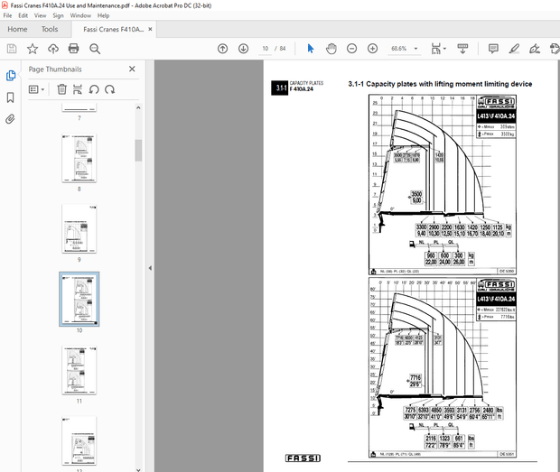 Fassi Crane F410A.24 Use and Maintenance Manual – PDF DOWNLOAD