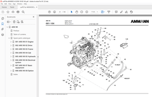 Ammann ARX 90 Tandem Roller Deutz Tier 3 Parts Manual 4122059 PDF