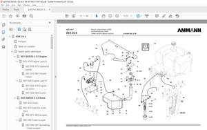 Ammann ARX 26-2 Tandem Roller Parts Catalogue Manual 3017043 - PDF