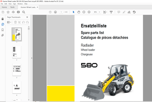 KRAMER Allrad Wheel loader 580 Spare Parts List Manual – PDF DOWNLOAD