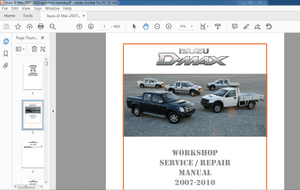 2007-2010 ISUZU D MAX SERVICE MANUAL – PDF DOWNLOAD