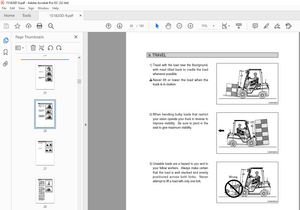 Hyundai 20D-9 Diesel Forklift Truck Operator’s Manual 2023 PDF