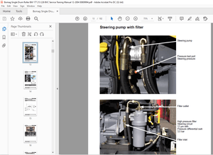 Bomag Single drum roller-4 BW 177 213 226 BVC Service Training Manual 00809994 – PDF DOWNLOAD