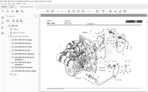 Ammann ARS 130 Single Drum Roller Parts Catalogue Manual 3047083 - PDF