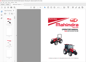 Mahindra Tractor 2545 Shuttle – Shuttle Cab Operator’s Manual – PDF DOWNLOAD