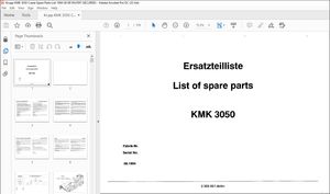 KRUPP KMK 3050 Truck Crane Parts Manual 2305851 EN_DE